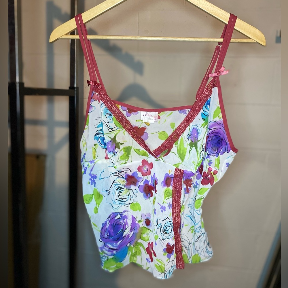 Vintage Floral Cropped Cami